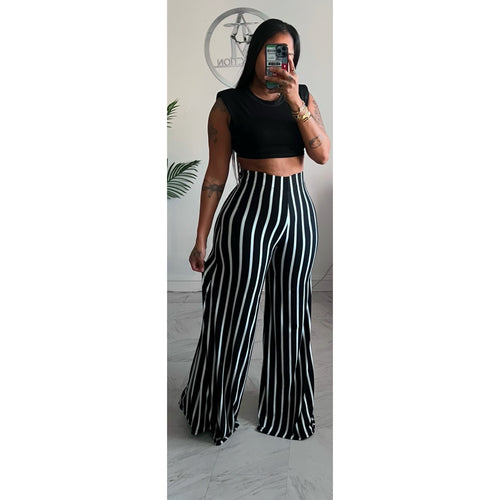 Black stripe Alli pants