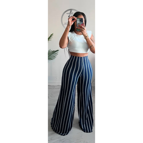 Navy stripe Alli pants (34)