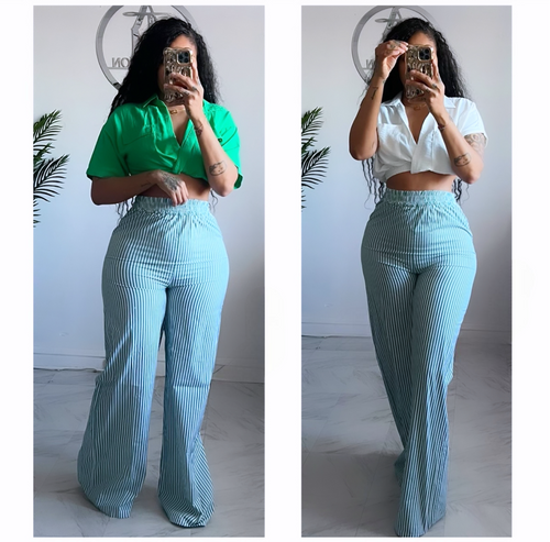 Super High waist Kelli striped pants (23)