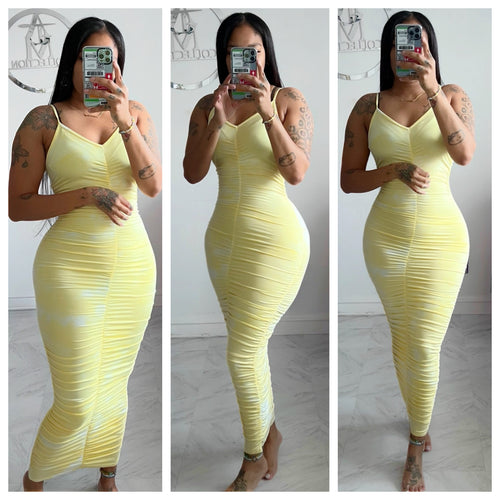 Banana ruched dress (41)